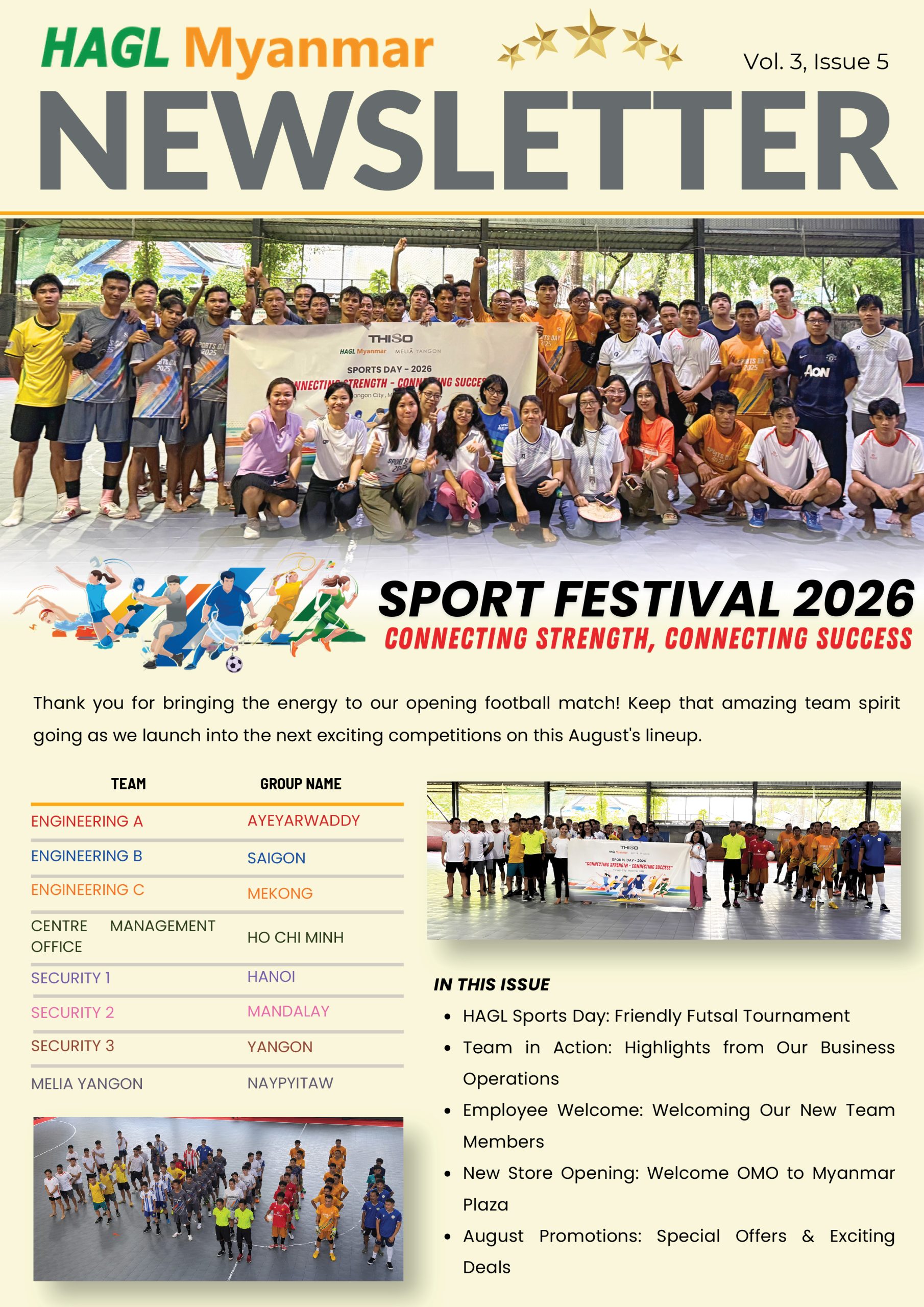 August Newsletter Vol.3, Issue 5